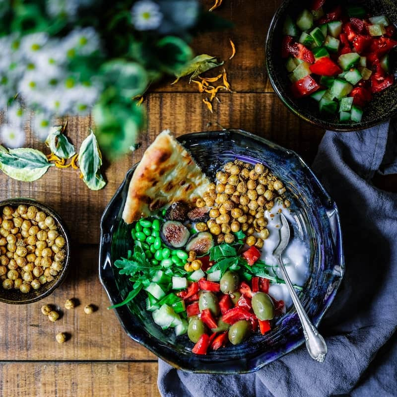 Photography of a beautifully presented meal