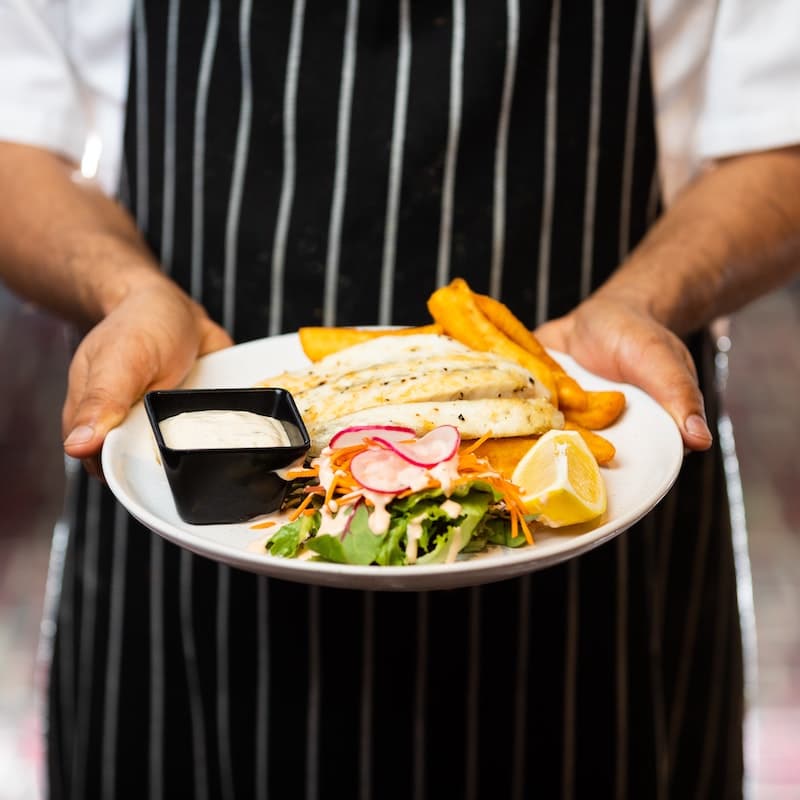 Photography of a beautifully presented meal